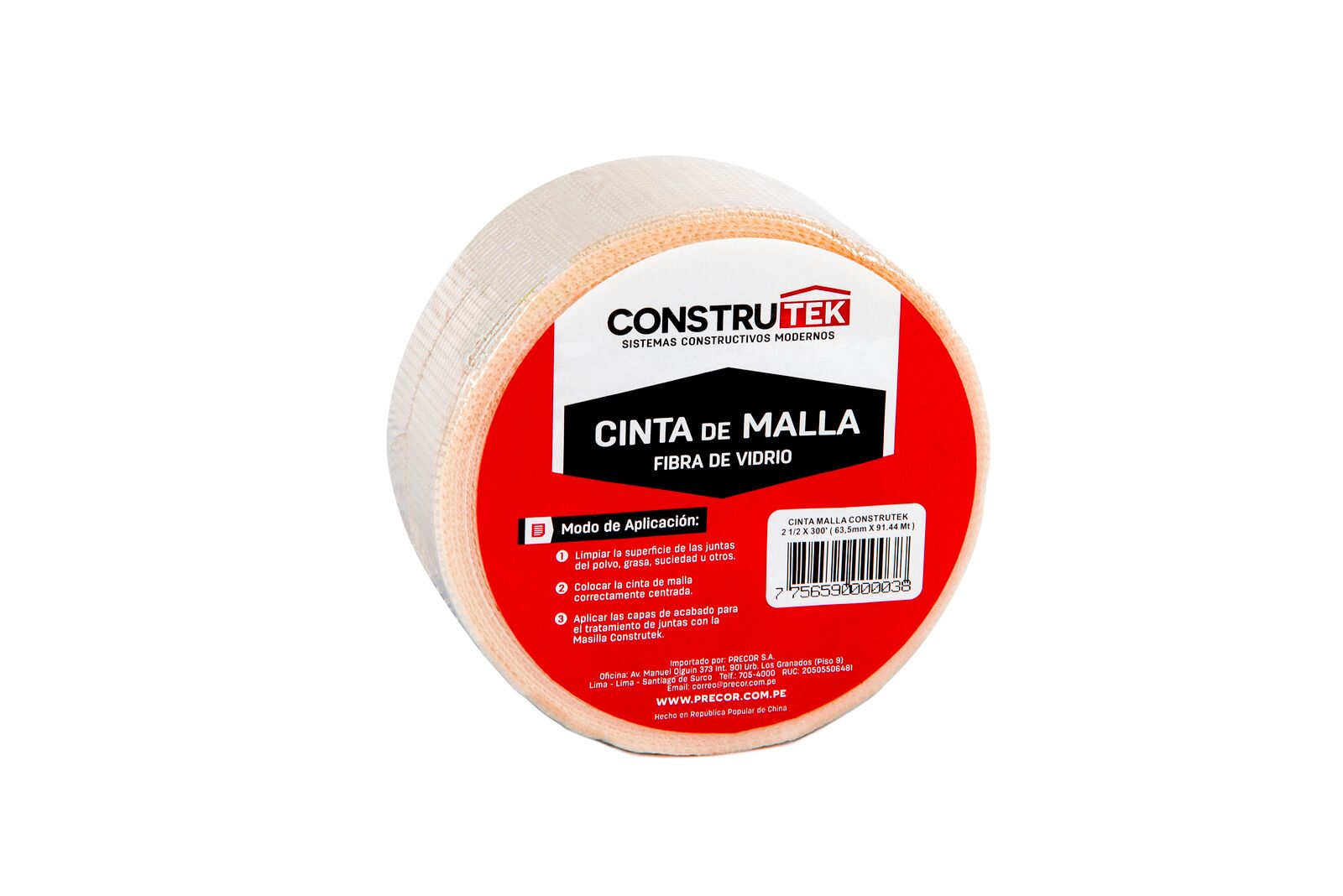 CINTA PAPEL/MALLA DRYWALL 2"X 75M